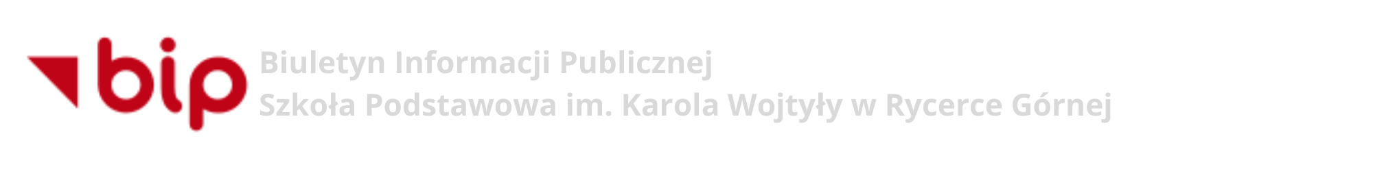 Biuletyn Informacji Publicznej Szkoły Podstawowej im. Karola Wojtyły w Rycerce Górnej